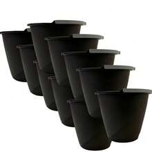 kit 10 baldes - preto