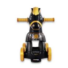 Caballito Montable Con Luz y Sonido Princesa-Príncipe-Sheriff 168D Angelin - Negro - Ver 1