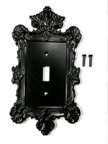 1pc Unique Elegant Gothic Black/White/Gold Switch Cover, European & American Style Wall Switch Cover Panel, Fun Light Switch - Creative 3D Switch Panel, Decorative Light Switch Cover, Vintage Theme Decorative Switch Cover - Outlet Cover - Multiple Styles - View 16