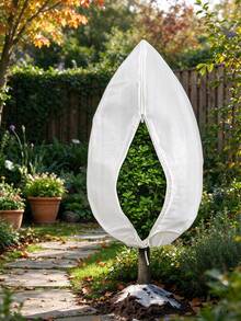 Winter Tree, Shrub & Flower Protection Cover - Reusable Frost-Proof Bags & Drawstring Garden Frost Covers, Multi-Size Green Plant Warmth Covers, Suitable For Outdoor Garden Use, Ideal For Plant Winter Protection, Resisting Snow, Frost, Cold Wind & Harsh Weather, Perfect For Gardening Enthusiasts, Homeowners & Landscape Design Lovers, Made Of Durable Breathable Fabric For Seasonal Plant Care & Protection Tree Wraps - A - View 4