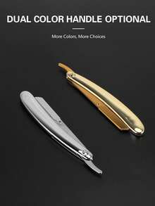 Professional Barber Folding Straight Razor Manual Shaving Razor Holder (Blades Not Included) Hair Salon Trimming Tool - Tool Holder - View 5