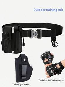 Set Sabuk Taktis 2-in-1 untuk Olahraga Luar Ruangan, Bahan Nilon Tahan Lama, Gesper yang Dapat Diatur, Cocok untuk Bertahan Hidup, Penggunaan Taktis, Perlengkapan Taktis - MultiWarna - View 3