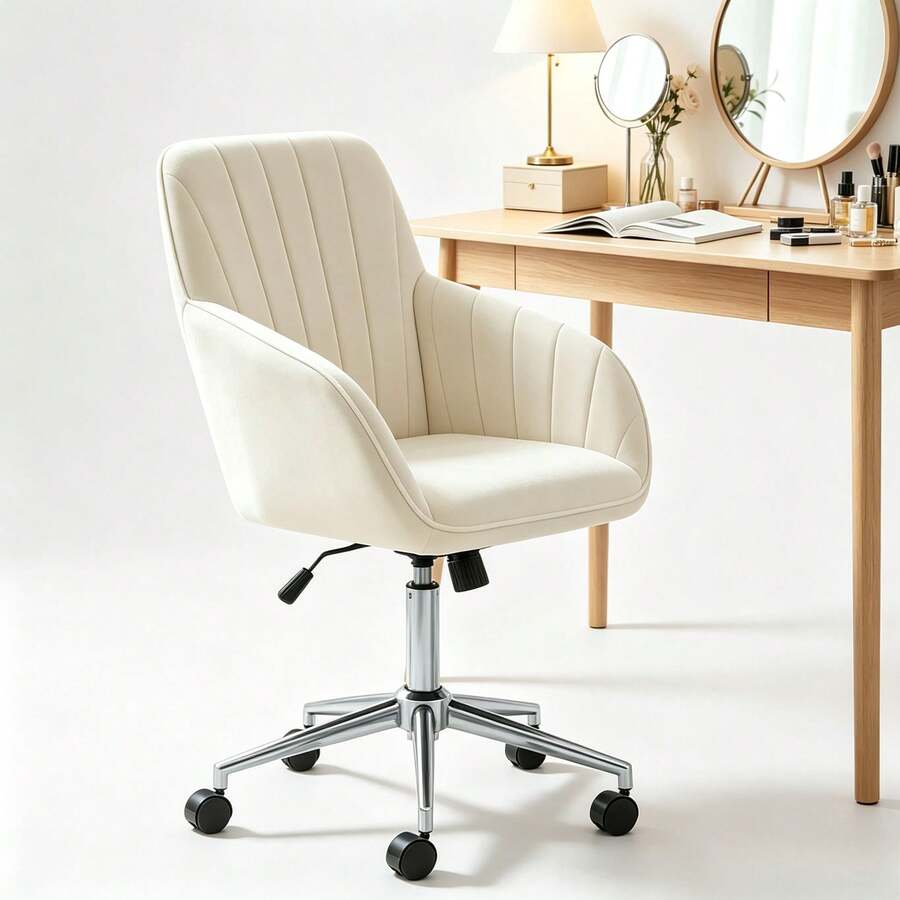 Office Chair - Cream Silver - View 1