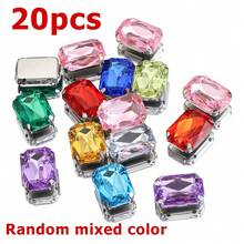 20 buah Rhinestone Akrilik Bentuk Segi Delapan, Persegi Panjang, dan Persegi Panjang Panjang Berwarna-warni, Dijahit Tangan, untuk Pembuatan Perhiasan DIY, Kerajinan Tangan, dan Aksesoris Pakaian. - WAQ0062 - View 15