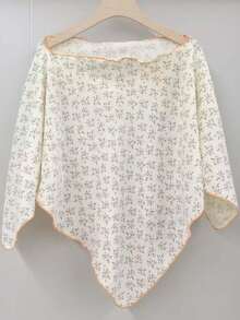 Postpartum Nursing Cover Shawl Windproof Breastfeeding Apron Cold Protection 100*100cm - Multicolor - View 16