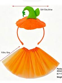 Halloween Pumpkin Headband Funny Ghost Head Hoop Holiday Party Hair Accessory Pumpkin Hair Clip Headpiece - Multicolor - View 4