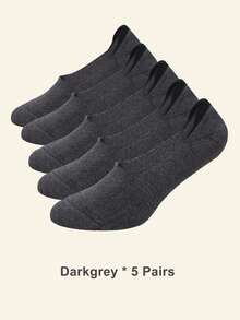 1/5/10 Pasang Kaos Kaki Pendek Pria Ukuran Besar, Kaos Kaki Pendek Anti Selip dengan Gel Anti Selip di Tumit, Cocok untuk Olahraga atau Pemakaian Sehari-hari - MultiWarna - View 33