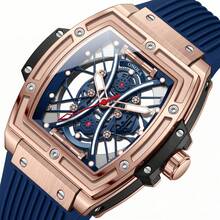 ONOLA Brand Fashion Hollow Skeleton Quartz Watch Sports Waterproof Watches Luminous Wristwatch With Gift Box Birthday Present For Men - A - View 1