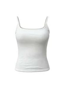 Sexy Padded Camisole Tank Top For Women, Slim Fit Waist, Brushed Fabric, Autumn/Winter Innerwear - Apricot - View 8