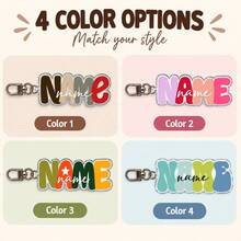 LICVIC Custom Acrylic Name Keychain, Personalized Father's Day Keychain, Custom Letter Keychain, Customizable Bag Charm, Birthday, Anniversary Gift, Gift For Him, Fashion Accessory - Style a - View 8
