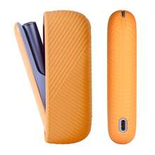 1SET (Protective Case + Side Panel) Multi-Color Brand New Portable Non-Slip Double Diagonal Texture Electronic Cigarette Protective Shell Case FOR IQOS ILUMA I, Silicone Material Comfortable Touch, Not Easy To Slip, Suitable For Daily Use - Silicone Version - View 10
