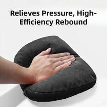 1pc Travel Home-Friendly Soft Neck Pillow, Provides Support And Comfort, Ergonomic Shape Suitable For Driving, Home And Office Chair Use. Lightweight, Washable And Compact. - A - View 5