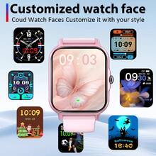 Full Touch Screen Smartwatch, 1.83-Inch HD Display, Multiple Sports Modes, Remote Camera Control, Wireless Calling Support, Step Tracking, Built-In 180mAh Battery, Music Control, Weather Forecast, Alarm Clock, Message Notifications, Compatible With Android And IOS, Perfect Holiday Gift - View 4