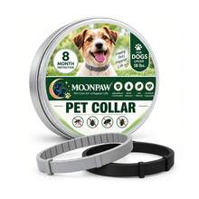 1 Kotak Kalung Penenang Hewan Peliharaan Hitam + Abu-abu - Kalung Biasa, Meredakan Kecemasan, Dapat Diatur, Dapat Dipangkas, Cocok Untuk Kucing Kecil, Sedang, Besar, Dapat Diberikan Sebagai Hadiah Natal - MultiWarna - View 1