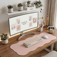 1 miếng lót chuột máy tính New Wave sáng tạo bất đối xứng đa màu, kích thước 40cm x 80cm, cao cấp dễ vệ sinh, thảm bảo vệ bàn làm việc sang trọng cho chuột và bàn phím - Nhiều màu - Xem 1