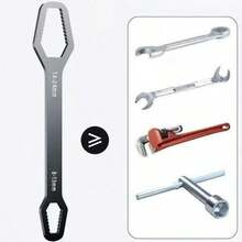 Multi-Function Double-Head Adjustable Universal Wrench Tool Set. Multi-Function Socket Wrench, Thickened Body, Can Remove Various Nuts And Screws. Unique Tooth Design. Universal For Multiple Screws And Nuts. - Multicolor - View 7