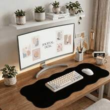 1 miếng lót chuột máy tính New Wave sáng tạo bất đối xứng đa màu, kích thước 40cm x 80cm, cao cấp dễ vệ sinh, thảm bảo vệ bàn làm việc sang trọng cho chuột và bàn phím - Nhiều màu - Xem 3