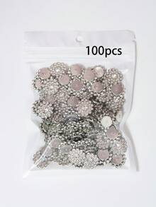 50/100/200顆/組 13.8mm 水鑽珠，時尚多色水鑽裝飾珠，適用於手工藝製作，多色向日葵、雙色水鑽向日葵、手工縫製向日葵，DIY手工水鑽花朵 - 13.8mm太陽花 - 查看 24