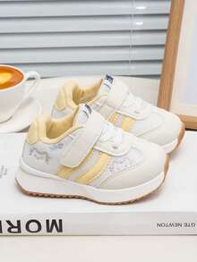 Baby Mesh Walking Shoes, Hook And Loop Anti-Slip Children's Sports Shoes - Yellow - View 5