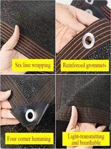 12 Pin Shade Net 90% Shade Rate, HDPE UV Protection Shade Cloth, Outdoor Privacy Fence Screen For Greenhouse, Garden Patio, Lawn, Dog Kennel, Pergola Porch, Easy Installation - Includes Pull Cord - View 6