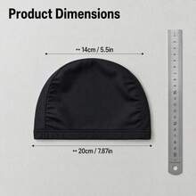 1pc New Black Thin Outdoor Cycling Cap - Black - View 4
