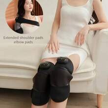 USB Rechargeable Knee And Shoulder Massager - Heating And Vibration Functions, Suitable For Joints, Legs And Shoulders - Odorless Plastic - View 3