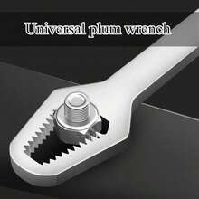 Multi-Function Double-Head Adjustable Universal Wrench Tool Set. Multi-Function Socket Wrench, Thickened Body, Can Remove Various Nuts And Screws. Unique Tooth Design. Universal For Multiple Screws And Nuts. - Multicolor - View 2