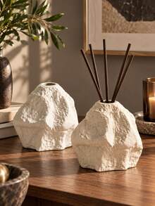 Rock-Shaped Reed Diffuser Bottle, Decorative Aroma Diffuser Base, Minimalist Home Decor, Suitable For Bedroom, Bathroom, Living Room And Office - Rock - View 1