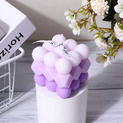 1pc Shaped Scented Candle, Home Decor Fragrance Ornament, INS Style Birthday Candle, Creative Photo Prop Gift, Silicone Mold