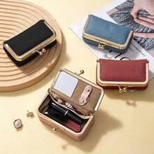 Set Kombinasi (Satu Paket Cincin + Satu Amplop Merah) Tas Penyimpanan Perhiasan Wanita, Tas Headphone Kecil, Kotak Penyimpanan Aksesoris Cincin, Kalung, Anting, Hadiah untuk Wanita - MultiWarna - View 9