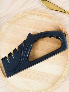 4-In-1 Kitchen Knife And Scissor Sharpener Tool, Kitchen Knife Sharpener, Kitchen Outdoor Camping Knife Sharpener, Sharpener With Handle, Sharpening Stone, Kitchen Accessories Small Tool - Suitable For Various Types Of Knives, Including Large Knives, Small Knives And Scissors. Kitchen Essential, Used To Sharpen Knives From Coarse To Medium Grinding Process, Just Apply Slight Pressure To Get A Sharp Blade. - Sharpener Master - View 22