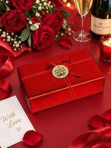 Matte Metallic Packaging Paper,Christmas Red Solid Color Paper, Gift Wrapping Paper, Perfect For Weddings, Valentine'S Day, Birthdays, Christmas, Bouquets, Metallic Texture Christmas Gift Wrapping Paper,DIY Christmas Decor Paper - Multicolor - View 10
