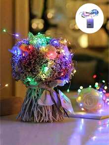 10pcs Mini LED Fairy Lights - Battery Powered, Twinkling Effect, Suitable For Gift Packaging Decoration, Christmas And Mother's Day Decoration - Multicolor - View 2