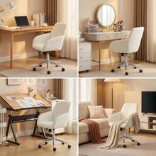 Office Chair - Cream Silver - View 10