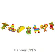 47-Piece Mexican Theme Birthday Party Decoration Set, Includes 15 Bunting Flags, 7 Banners, 24 Small Triangle Flags And 1 Large Triangle Flag, Perfect As Photo Backdrop, Suitable For Indoor Or Outdoor Birthday Parties - A - View 8