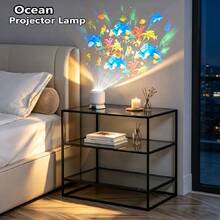 360° Rotating LED Starry Ocean Projection Night Light, Dynamic Projector, USB Plug-In Atmosphere Lamp, Bedroom Living Room Game Room Decorative Light, Ocean Creature Theme Projector, Christmas Valentine's Day Birthday Gift, Top Choice Bedroom Ceiling Light - Multicolor - View 7