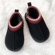 1 Pasang Sepatu Bot Salju Bayi Musim Gugur/Musim Dingin, Nyaman dan Ringan, Cocok untuk Dipakai di Dalam dan Luar Ruangan - Hitam - View 3