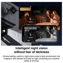 Kamera Keamanan Mini Dalam Ruangan HD 1080P Sudut Lebar 130° Kamera Pemantauan WiFi Deteksi Manusia AI Alarm Real-Time Penglihatan Malam Inframerah 940nm Perekaman Berulang Penyimpanan Lokal & Cloud Pemasangan Mudah Cocok Untuk Rumah Toko Kantor Pemantauan Hewan Peliharaan [O-KAM Pro] - MultiWarna - View 10