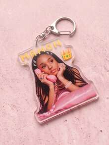 1pc/6pcs Katseye Girl Group Acrylic Keyring Packs, Can Be Used As Backpack Charm, Car Keychain Or Fan Collectible, Suitable For Daily Wear, Concert Support, Fan Meeting, Also A Special Gift For Fan Friends, Applicable All Season. - Multicolor - View 3