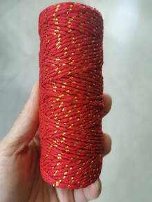 20M Red And Golden Braided Cord, Decorative String, Suitable For Gift Box Wrapping, Christmas, Weddings, Birthdays, Thanksgiving, DIY Crafts, Holiday Decorations, Tag Tying, Home Decor Items, Handmade Crafts - Set - View 3