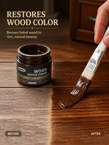 DIY Wood Stain Paste: Wood Color Filler For Refinishing Cabinet Doors And Floors - C - View 6