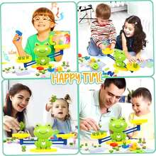 Báscula Rana Juguete Matemático Educativo Niños Montessori - Verde - Ver 5