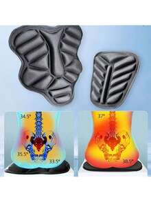Motorcycle Seat Cushion Front And Rear Comfort Pad Universal Shock-Absorbing Breathable Non-Slip Lycra Material Suitable For Motorcycle Scooter, Motorcycle Essential - A - View 4