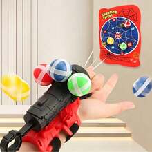 1 Set Mainan Bola Lengket Peluncur Jaring Laba-laba Anak-Anak dengan Target dan Aksesoris Kostum, Hadiah Natal untuk Anak Laki-laki - MultiWarna - View 2