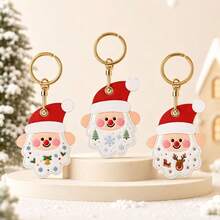 1PC Santa Claus Keychain, Cute Bag Pendant, Christmas Holiday Gift Charm - Multicolor - View 3