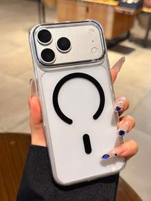 Luxury High Transparency PC Magnetic Phone Case Compatible With IPhone 18 Pro Max 17Pro Max 17 16 15 14 Pro Max For Wireless Charge Shockproof Cover - Black - View 5