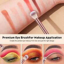 Set Kuas Makeup 15 Buah dan 1 Hadiah Kuas Makeup, Kuas Kosmetik Lembut dan Padat untuk Alas Bedak, Bedak, Perona Pipi, Concealer, Contour, Highlight, Kit Kuas Makeup Wajah & Mata Lengkap, Pegangan untuk Pemula Makeup dan Aplikasi Makeup Sehari-hari & Pesta - Berwarna merah muda - View 7