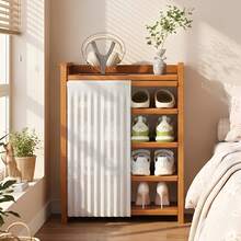 EZIFY Dust-Proof Curtain Shoe Rack, Breathable Large-Capacity Shoe Cabinet Organizer, Compact Space-Saving Design, Sturdy Load-Bearing Freestanding Shelf, Perfect Gift For Friends. - 5-tier 50cm - View 8