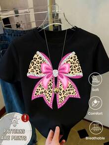 Camiseta Y2K divertida de manga corta con estampado, primavera‑verano‑otoño, 1 pieza, unisex para pareja, cuello redondo, uso interior y exterior, para oficina, ocio y deporte - Negro - Ver 1