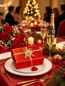 Matte Metallic Packaging Paper,Christmas Red Solid Color Paper, Gift Wrapping Paper, Perfect For Weddings, Valentine'S Day, Birthdays, Christmas, Bouquets, Metallic Texture Christmas Gift Wrapping Paper,DIY Christmas Decor Paper - Multicolor - View 2